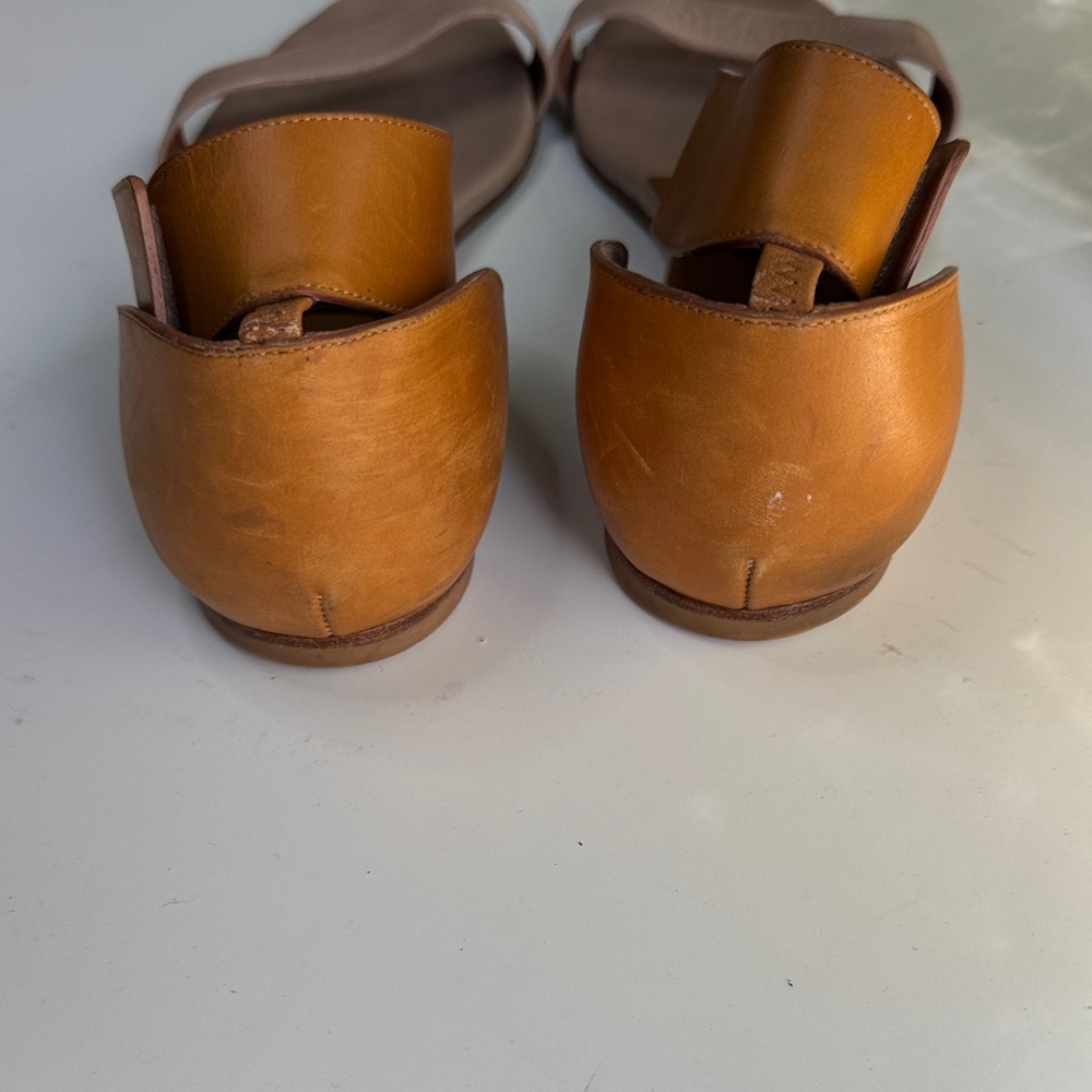 Chloe Tan and Brown Leather Sandals - Picture 2 of 6
